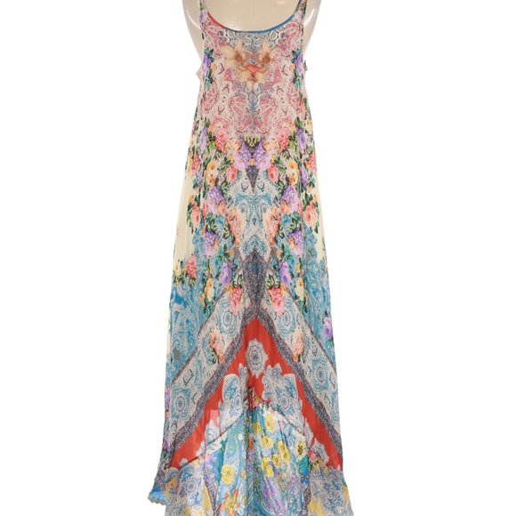 Johnny Was LOGAN Rose Paisley Floral Hi-Low Dress - Picture 6 of 6